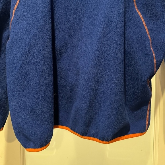 ANTIGUA 1/4 Zip Fleece Size XL Royal Blue & Orange Golf Pullover Pocke… - Picture 8 of 17